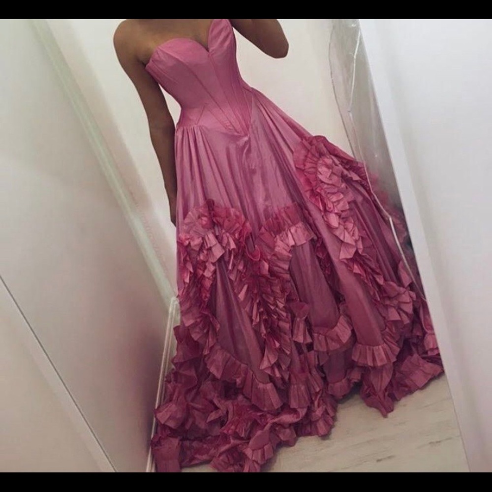 Sherri hill pink dress used not brand new